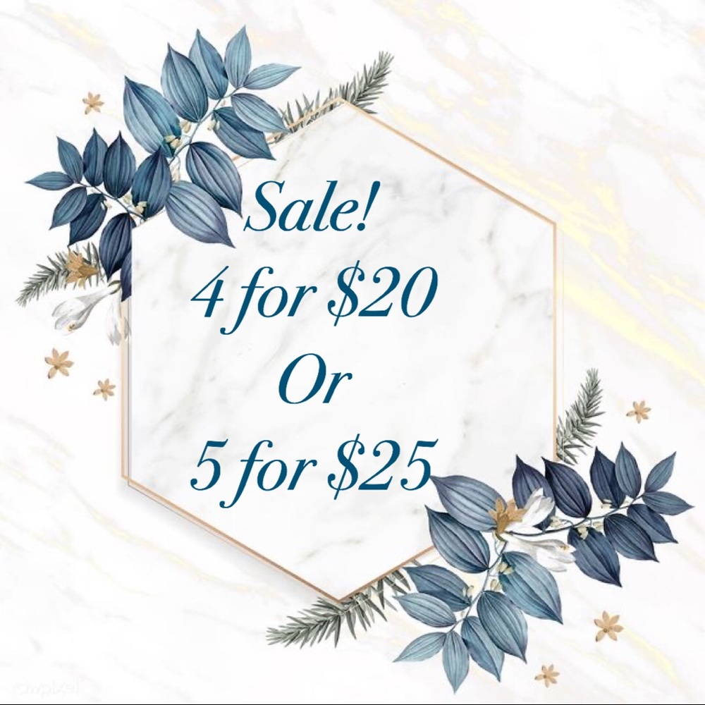 4 for $20 Sale! Bundle and Save